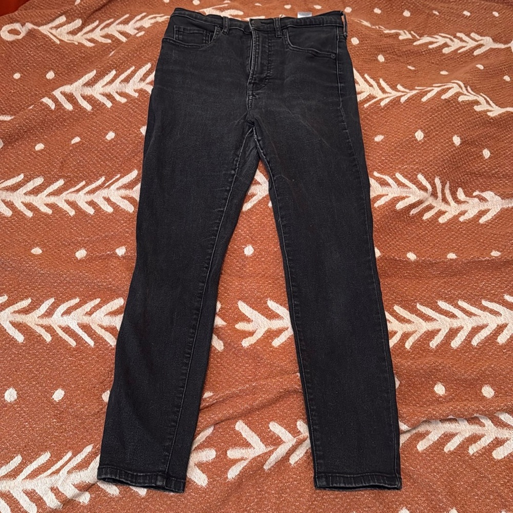 Everlane The High Rise Skinny Jean, Black, 28 Ankle